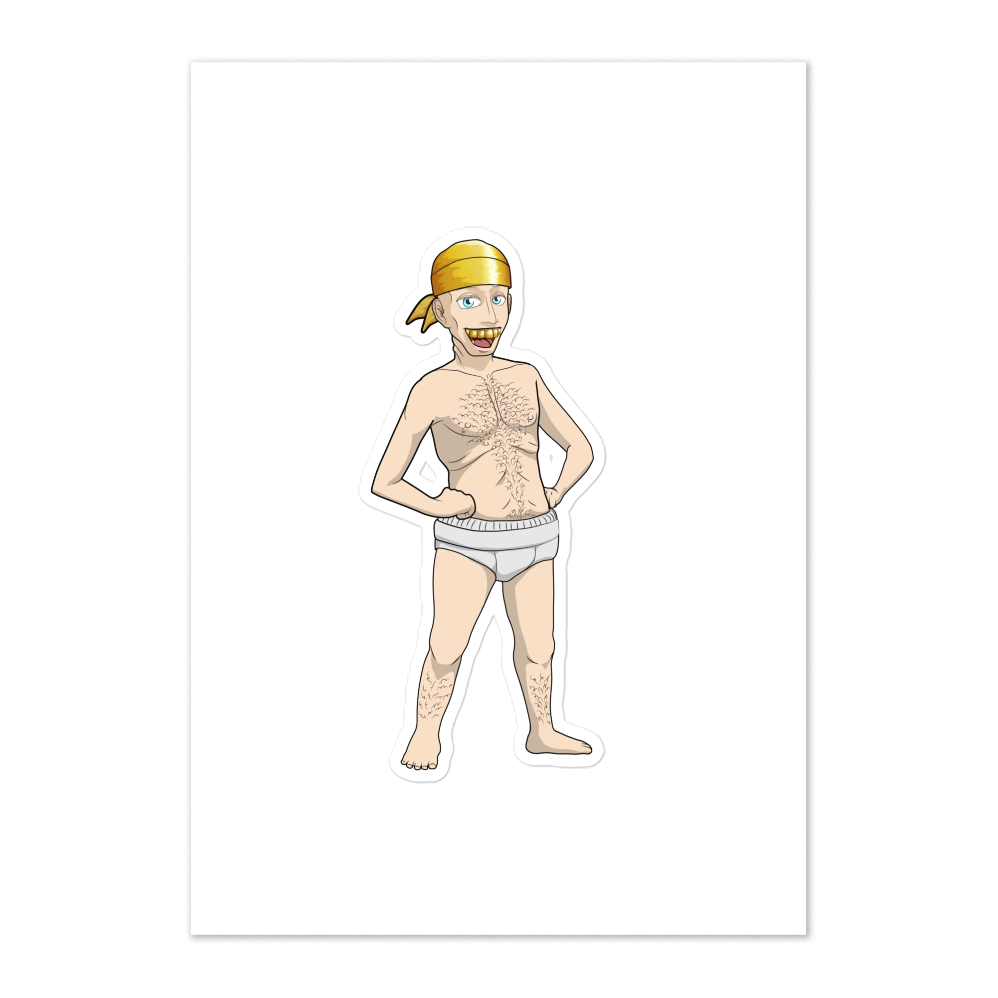 Sticker sheet gold durag